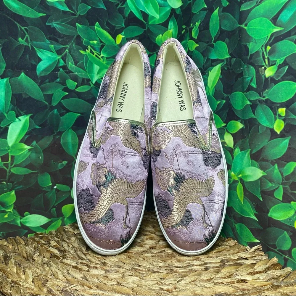 Johnny was slip on sneakers crane purple - Picture 6 of 7